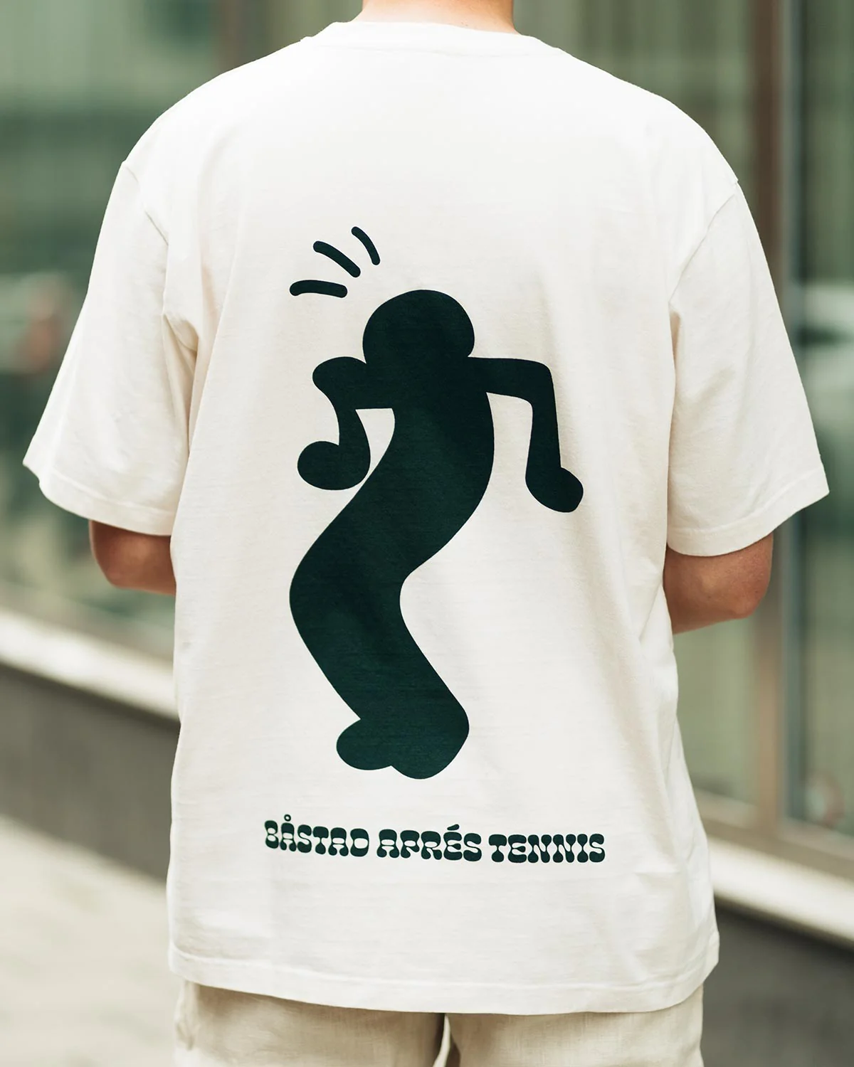 Sinner Off White Oversized Dancing Green Tee - Image 3