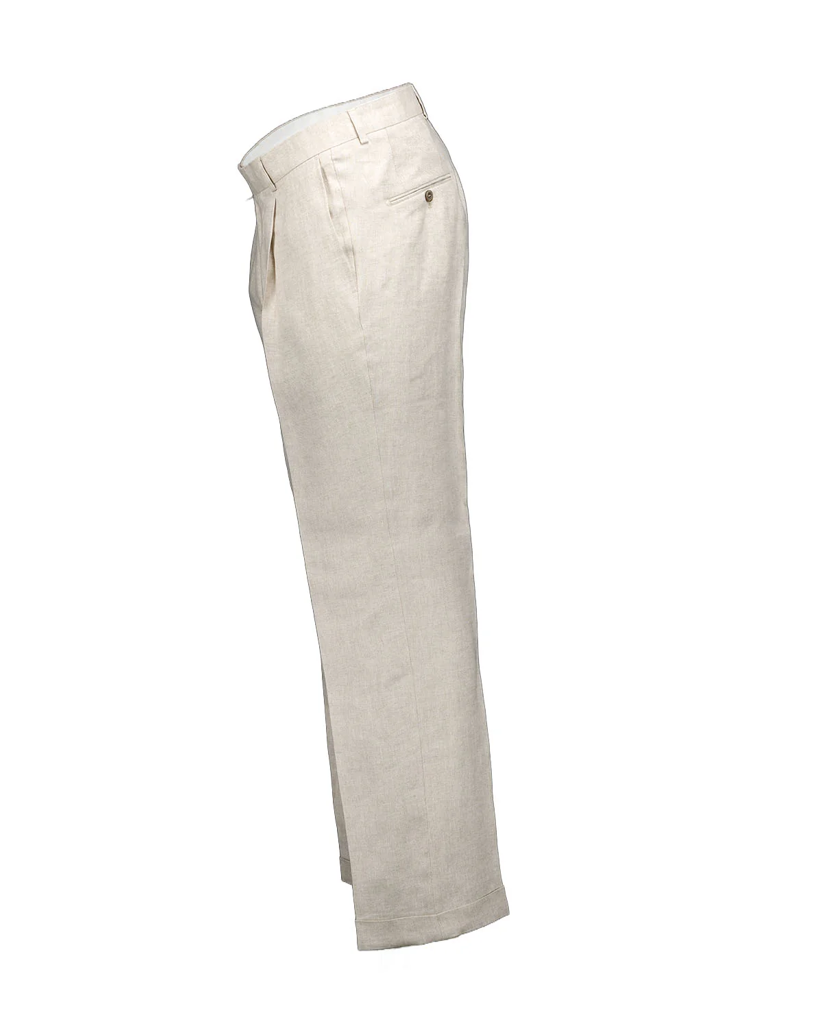 Sonny Wide Beige Linen Trousers