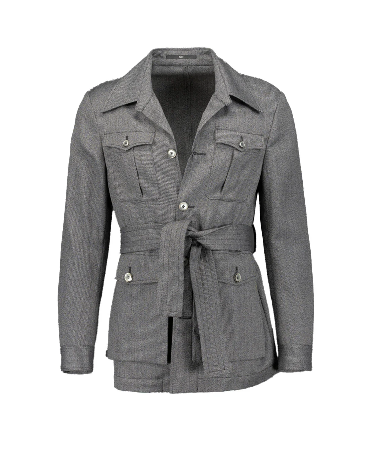Stanley Grey Wool Safari jacket